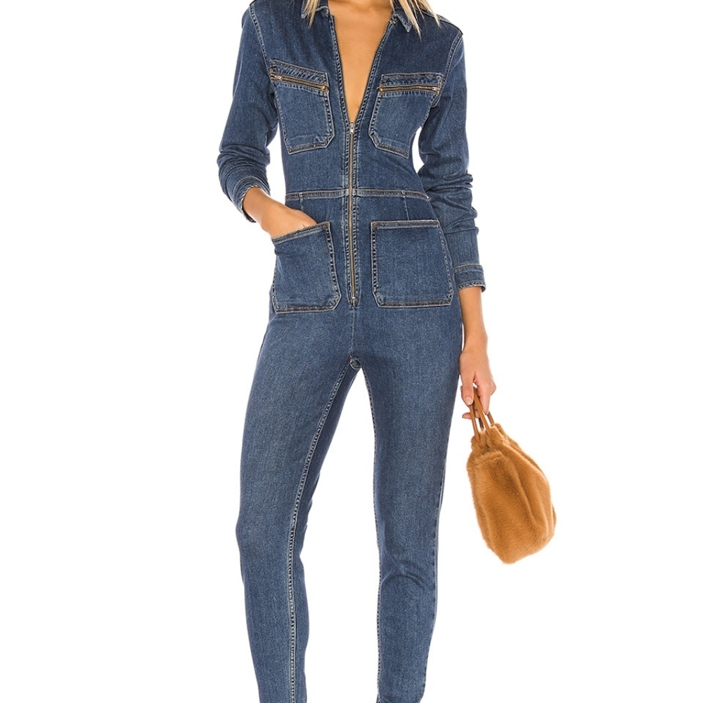 FREE PEOPLE Lennox Denim Jumpsuit